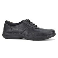 Hush Puppies Mens Elkhound MT Oxford Leather Shoes Casual Bounce 2.0 - Black