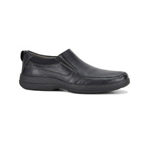 Hush Puppies Men's Elkhound MT Slip-On Leather Shoes Casual Bounce 2.0 - Black