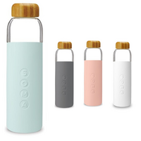 500ml Soma BPA-Free Glass Water Bottle Eco w Silicone Sleeve 17oz