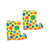 CLOWN BOOTS Shoe Covers Jester Elf Costume Party Halloween Shoes