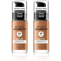 2x Revlon 30ml ColorStay Makeup for Normal/Dry Skin - Caramel 400