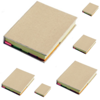 6x Post It Notebook Journal Sketchbook Pad Notepad Note Book - Beige