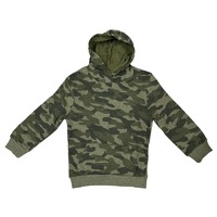 Code Zero Boys Hoodie Jumper Winter Warm Fleece - Khaki Camouflage Camo