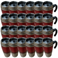24x Velo Mug Travel Cup Stainless Steel Insulated Coffee Thermal Bottle - Red