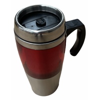 Velo Mug Travel Cup Stainless Steel Insulated Coffee Thermal Bottle - Red