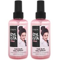 2x Loreal 200ml Stylista The Bun Gel Amplifies and Holds For Full Bodied Spray Bun