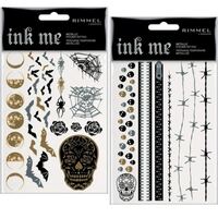Rimmel Ink Me Metallic Stickers Tattoo Transfers 2 Sheets -  Halloween