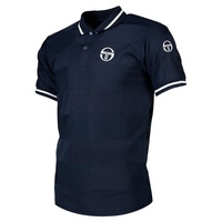 Sergio Tacchini Men's Retro S/S Polo Tee Shirt Sport Tennis - Navy/White