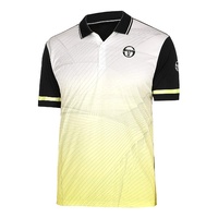 Sergio Tacchini Men's Polo Accelerate FS18 Sport Tennis - Black/Yellow
