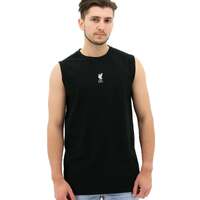 Liverpool FC Mens Muscle Tank Top T-Shirt Vest Soccer Official Licensed - Black