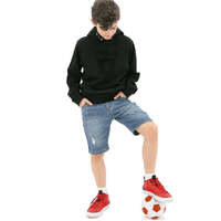 Liverpool FC Youth Boys Hoodie Jumper LFC Anfield Hoody - Black