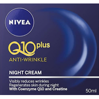 NIVEA Q10 Plus Anti-Wrinkle Moisturizer Repair Aging Skin Night Cream 50ml