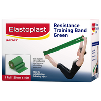 Elastoplast Resistance Band Training Green Sport Home Workout 120mm X 10m