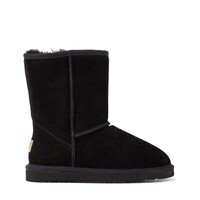 Jillaroo Womens UGG Boots Genuine Sheepskin Suede Leather Moccasins - Black