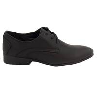 Grosby Mens Andrew Lace Up Dress Formal Shoes Synthetic Leather - Black