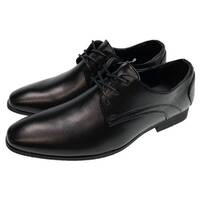 Grosby Men's Aaron Lace Up Shoes Formal Dress Synthetic Leather - Black