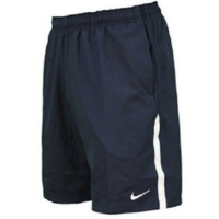 NIKE Mens Tennis Dri-Fit Shorts Gym Sports - Navy Blue/White