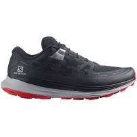 Salomon Mens Ultra Glide Wide Sneakers Shoes Runners - Black/Alloy/Goji
