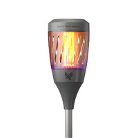 Skeeterhawk Solar Torch Mosquito Zapper & Flickering Flame w/ UV Light & Rechargeable