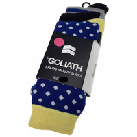 ST GOLIATH 3pk Get Smart Socks Snazzy Sox - Multi