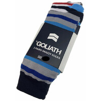 ST GOLIATH 3pk Wally Socks Snazzy Sox - Multi Stripe