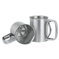 3 Cup Propert Premium Stainless Steel Flour Sifter - Silver