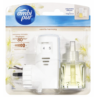 Ambi Pur Plug-In Adjustable Diffuser + Fragrance 20ml - Vanilla Harmony 