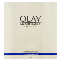 Olay Magnemasks Infusion Hydrating Sheet Mask for Dry/Rough Skin- 1 Pack of 5