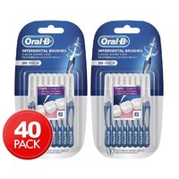 2x Oral-B Interdental Brushes 20pk (Total 40pcs)