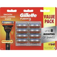 Gillette Fusion 5 Mens Shaving Razor 8 Pack of Cartridge Blades Refill