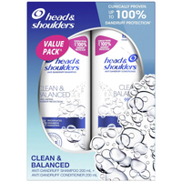 Head & Shoulders Shampoo Conditioner Clean  Balanced Anti-Dandruff Bundle Pack