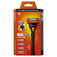 Gillette Starter Kit Fusion Manual Razor Handle + 4 Blade Refills
