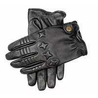 The Suited Racer x Dents Mens Cashmere Lined Leather Driving Gloves - Black