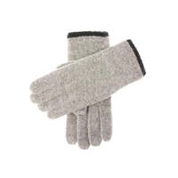 Dents Newburgh Mens Lambswool Knitted Gloves - Grey/Black