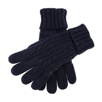 Dents Fareham Mens Cable Knit Gloves Warm Winter Thick - Royal Blue