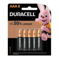 8x Duracell AAA Batteries Alkaline 1.5V Battery