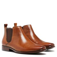 Julius Marlow Men's Kick Chelsea Work Leather Boots Shoes - Cognac