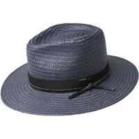 Bailey Mens Dreyer Paper Straw Hat Fedora Woven - Slate