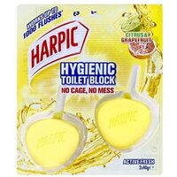 1 Pack of 2 Harpic 40g Toilet Cages Active Fresh Hygienic Citrus Fresh