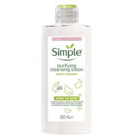 Simple Kind to Skin 200ml Purifying Cleansing Body Lotion Gently Cleanses