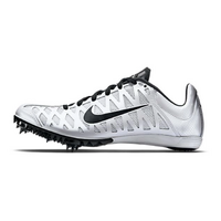 Nike Mens Zoom Maxcat 4 Track Distance Running Spikes Shoes - White/Black