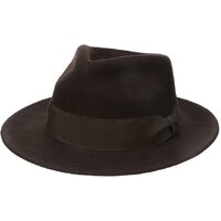 Goorin Bros. F. Fratelli Fedora Wide Brim Hat Men's Cap Ribbon Band - Brown