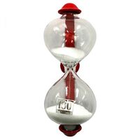 Dulton Magnetic Sandglass Kitchen Timer Red - 3 Minutes