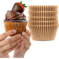100pcs Brown Thick Muffin Cupcake Liners for Baking Jumbo  