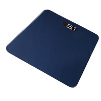 180kg Electronic Digital Tempered Glass Body Bathroom Scales Scale - Navy