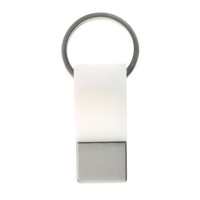 Coda Key Tag Keyring Key Ring School Bag Badge Luggage ID Travel Keychain - White