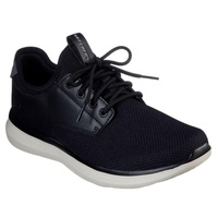 Skechers Mens Delson 2.0 Shoes Weslo Memory Foam Air-Cooled Sneakers - Black