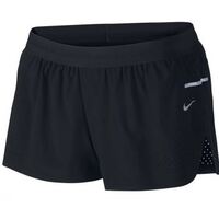 Nike Women's Race Woven Running Gym Shorts - Black/Silver