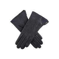 Dents Womens Imipec Leather Gloves Warm Winter Elegant - Navy