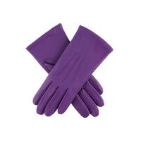 Dents Womens Emma Three-Point Leather Gloves - Amethyst